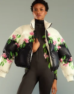 Outlet Cynthia Rowley April Showers Puffer Jacket BLKFL