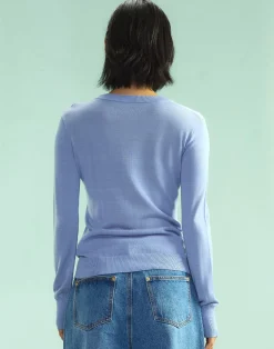 Clearance Cynthia Rowley Aspen Crewneck Knit Top PRWKL