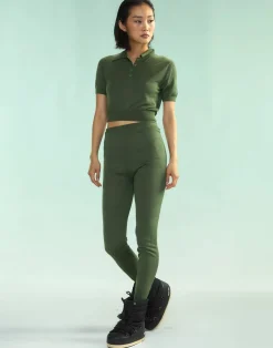 Fashion Cynthia Rowley Aspen Knit Polo DRKGR