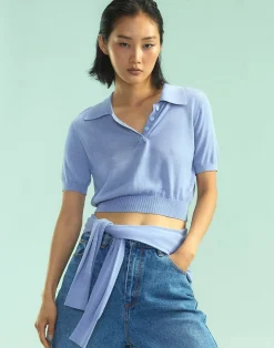 Sale Cynthia Rowley Aspen Knit Polo PRWKL