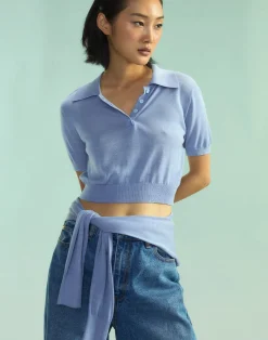 Sale Cynthia Rowley Aspen Knit Polo PRWKL