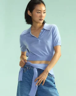 Sale Cynthia Rowley Aspen Knit Polo PRWKL