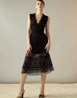 Outlet Cynthia Rowley Audrey Lace Dress BLACK