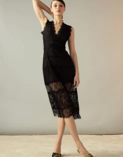 Outlet Cynthia Rowley Audrey Lace Dress BLACK