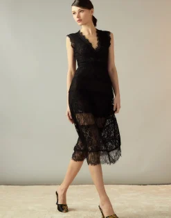 Outlet Cynthia Rowley Audrey Lace Dress BLACK