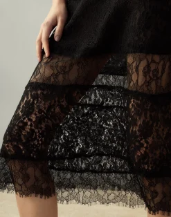 Outlet Cynthia Rowley Audrey Lace Dress BLACK