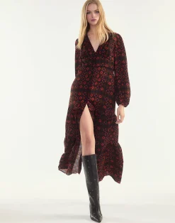 Hot Cynthia Rowley Autumn Maxi Dress GEOBLRD