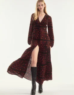 Hot Cynthia Rowley Autumn Maxi Dress GEOBLRD