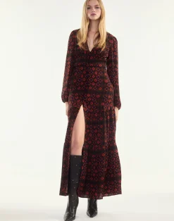 Hot Cynthia Rowley Autumn Maxi Dress GEOBLRD