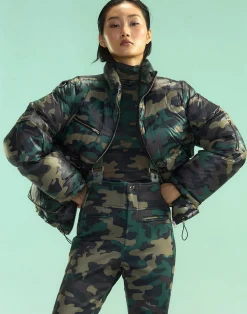 Fashion Cynthia Rowley Backcountry Puffer Jacket GRNCAM