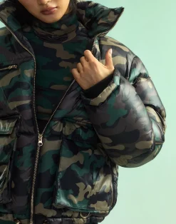 Fashion Cynthia Rowley Backcountry Puffer Jacket GRNCAM