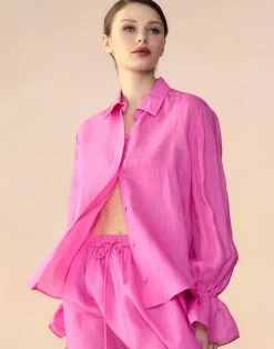 New Cynthia Rowley Baleira Blouse HTPNK