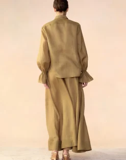 Online Cynthia Rowley Baleira Skirt GLDYLW