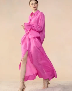 Clearance Cynthia Rowley Baleira Skirt HTPNK