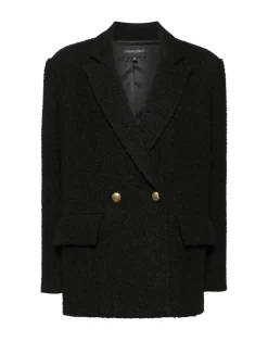 Online Cynthia Rowley Bardot Bouclé Blazer BLACK