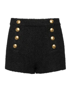 Discount Cynthia Rowley Bardot Bouclé Shorts BLACK