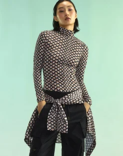 Clearance Cynthia Rowley Base Layer Turtleneck BLKCML