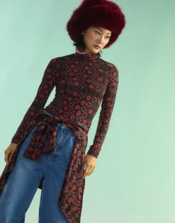 Online Cynthia Rowley Base Layer Turtleneck GEOBLRD