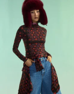 Online Cynthia Rowley Base Layer Turtleneck GEOBLRD