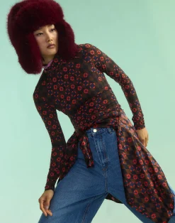 Online Cynthia Rowley Base Layer Turtleneck GEOBLRD