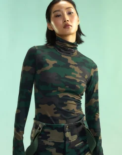 Fashion Cynthia Rowley Base Layer Turtleneck GRNCAM