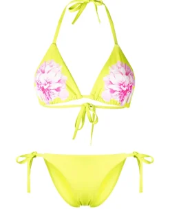 New Cynthia Rowley Becca String Bikini Bottom NEONG