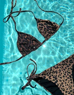 Hot Cynthia Rowley Bella Bikini Top LEOPD