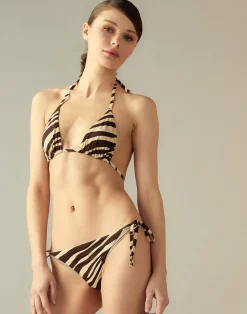 Sale Cynthia Rowley Bella Bikini Top ZEBRA