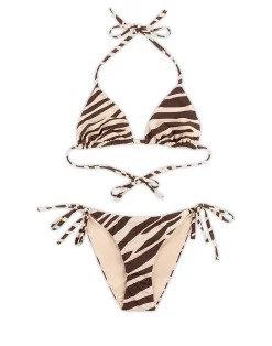 Sale Cynthia Rowley Bella Bikini Top ZEBRA