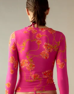 Online Cynthia Rowley Bella Rashguard PNKFL