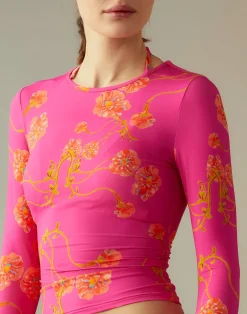 Online Cynthia Rowley Bella Rashguard PNKFL