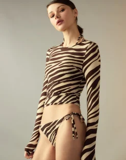 Clearance Cynthia Rowley Bella Rashguard ZEBRA