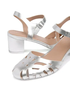 Online Cynthia Rowley Birdcage Mary Janes Silver