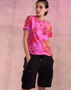 Fashion Cynthia Rowley Bloom Tee PNKCHR