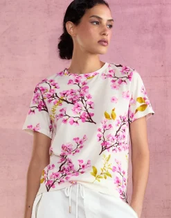 Discount Cynthia Rowley Bloom Tee WHTCHR
