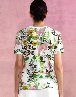Sale Cynthia Rowley Bloom Tee WHTFL