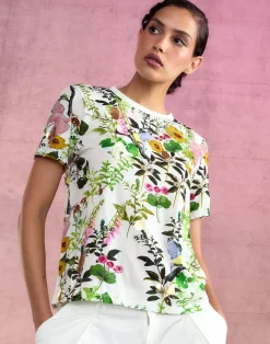 Sale Cynthia Rowley Bloom Tee WHTFL
