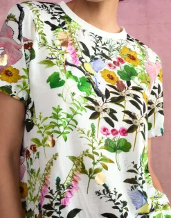 Sale Cynthia Rowley Bloom Tee WHTFL