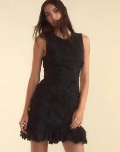 Online Cynthia Rowley Blooming Lace Cocktail Dress BLACK