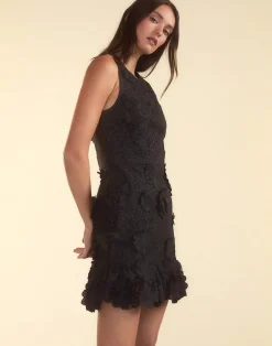 Online Cynthia Rowley Blooming Lace Cocktail Dress BLACK