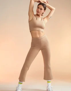 Clearance Cynthia Rowley Bonded Active Pant CAMEL