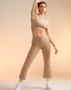 Clearance Cynthia Rowley Bonded Active Pant CAMEL