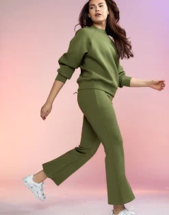 New Cynthia Rowley Bonded Active Pant DRKGR