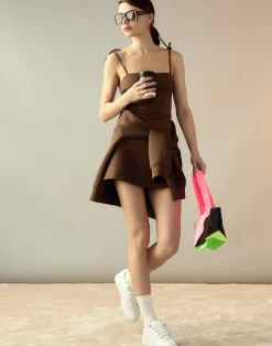 Online Cynthia Rowley Bonded Basics Dress Brown