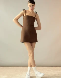 Online Cynthia Rowley Bonded Basics Dress Brown