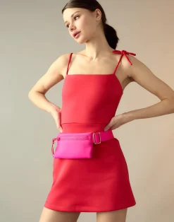 New Cynthia Rowley Bonded Basics Dress Red