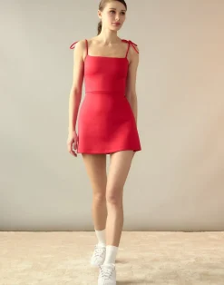 New Cynthia Rowley Bonded Basics Dress Red