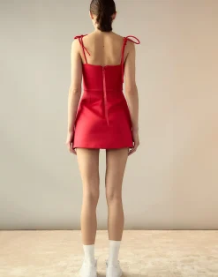 New Cynthia Rowley Bonded Basics Dress Red