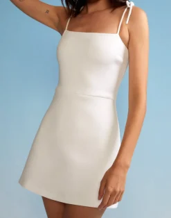 Discount Cynthia Rowley Bonded Basics Dress White