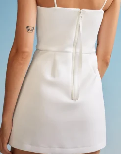 Discount Cynthia Rowley Bonded Basics Dress White